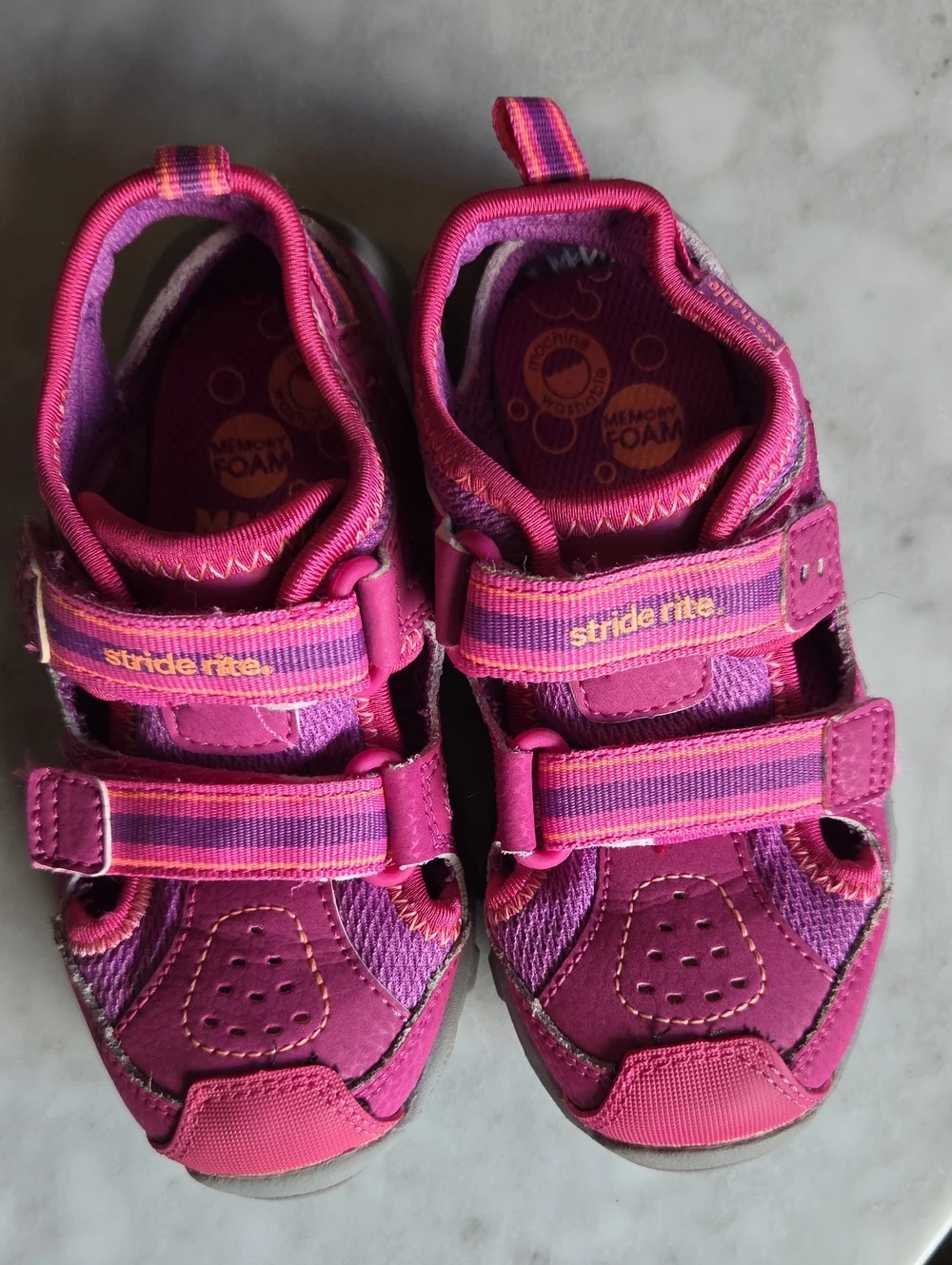 LIKE NEW Stride Rite M2P Girls' Pink Active Sandals